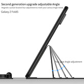 Teclado + lápiz + mouse + estuche con Bluetooth y ajuste de engranajes GKK para Samsung Galaxy Z Fold5
